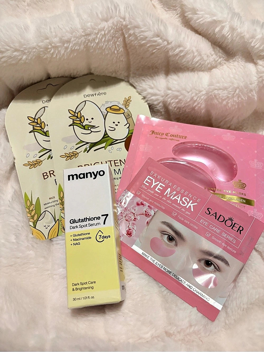 manyo Galactomyces 7 Complex Ampoule Skincare Set Pink NWT